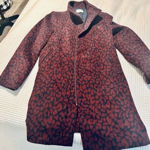 Loft women's animal print coat size Medium.